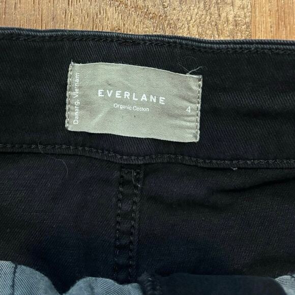 NWOT Everlane The Organic Straight Leg Pant In Black Size 4 - Picture 6 of 8